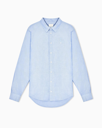 Eagle Club cotton Oxford shirt with embroidery