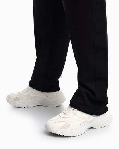 Suede and mesh sneakers