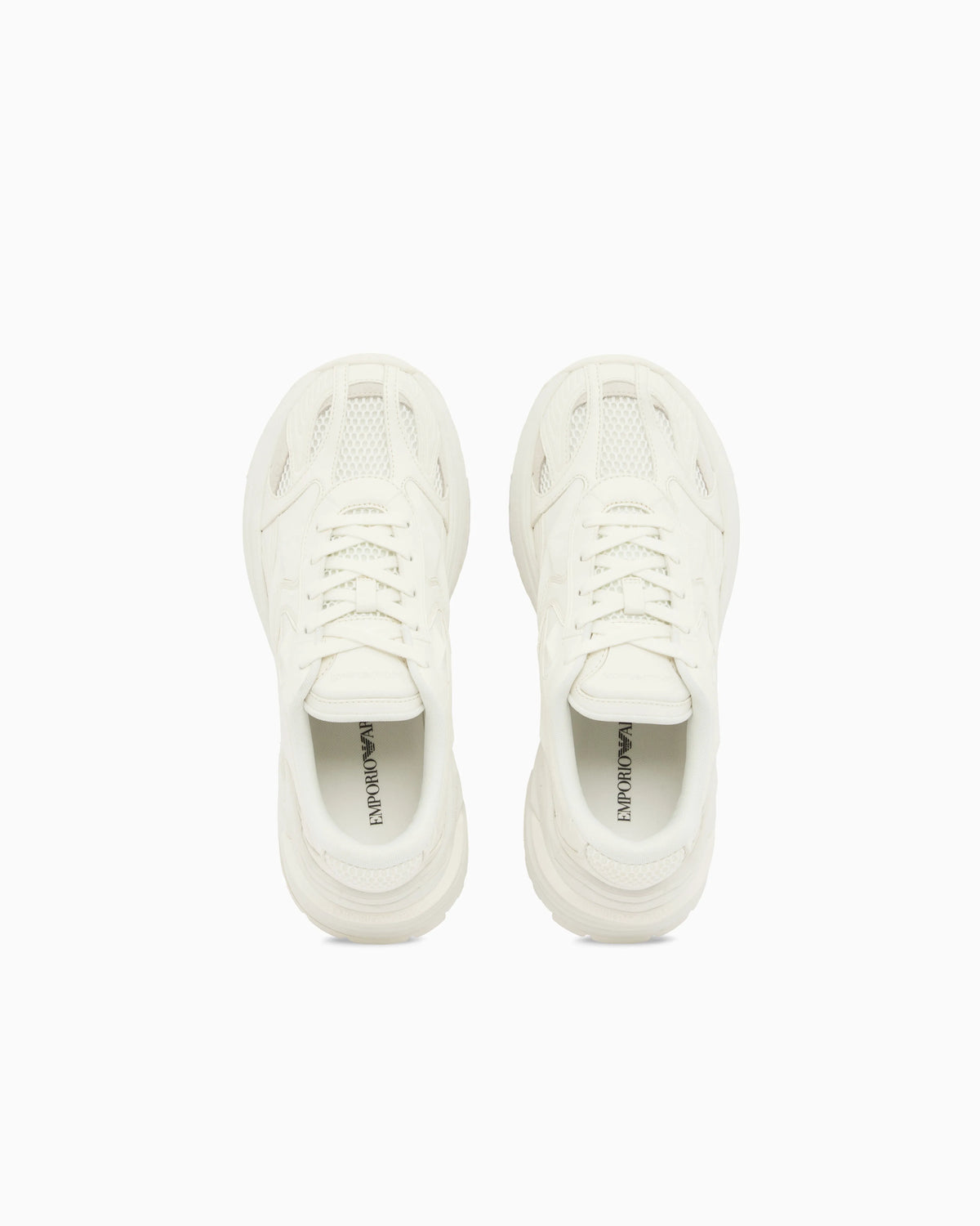 Suede and mesh sneakers