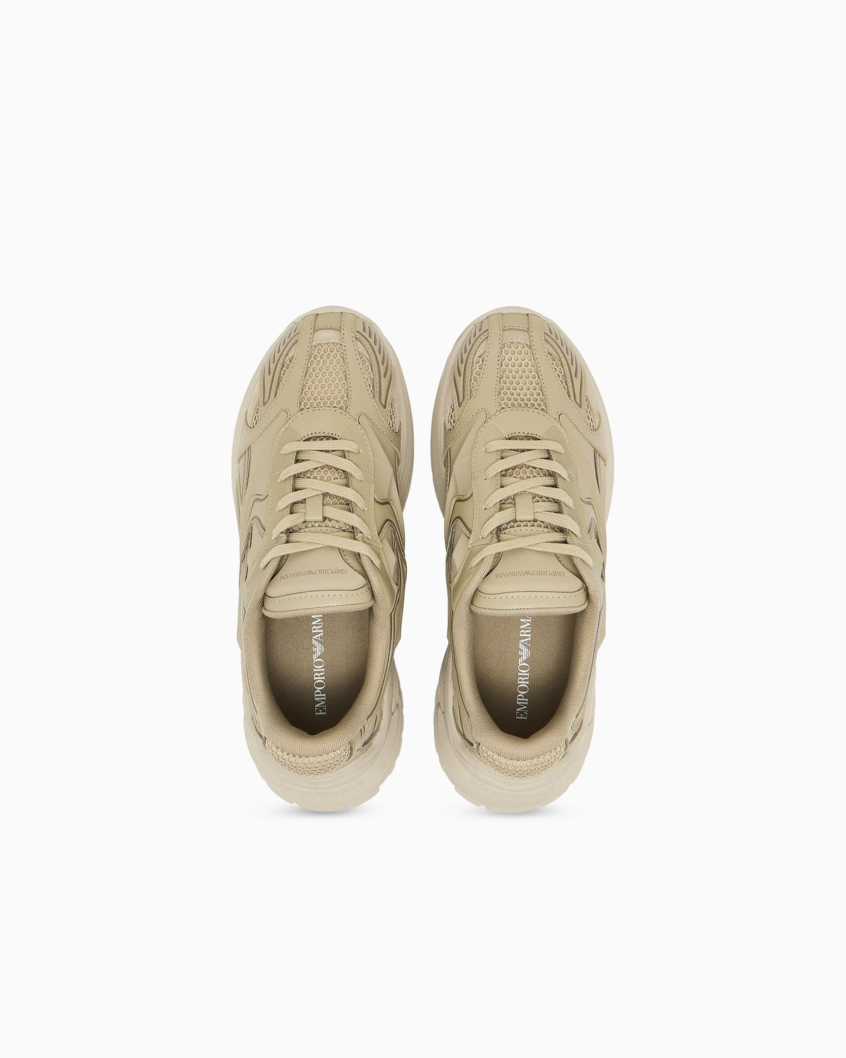 Suede and mesh sneakers