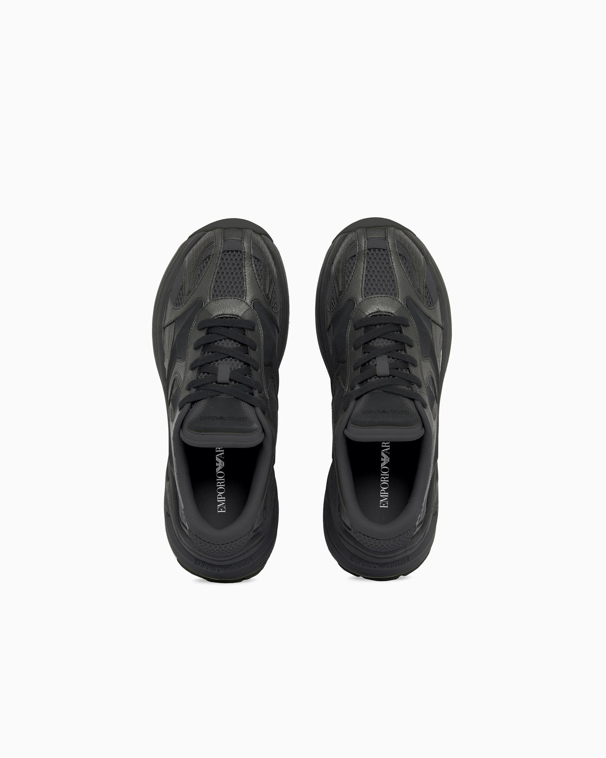 Suede and mesh sneakers