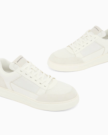 Cordura sneakers with suede details