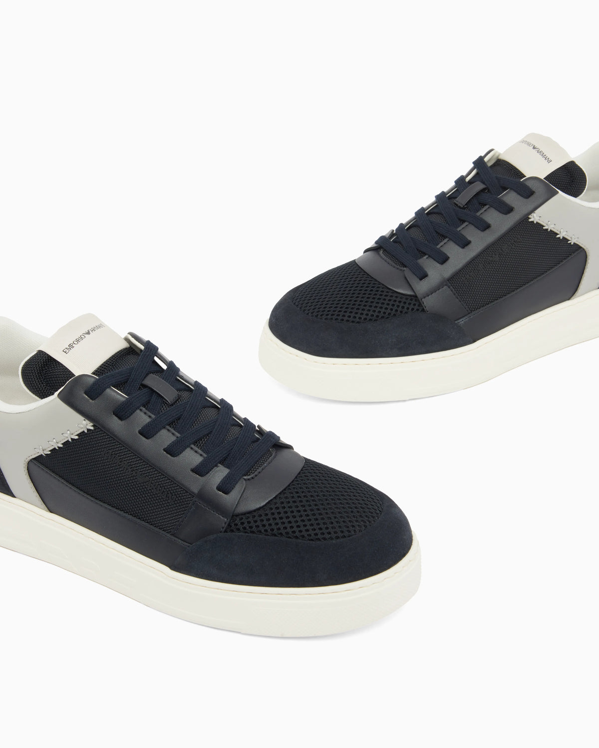 Cordura sneakers with suede details