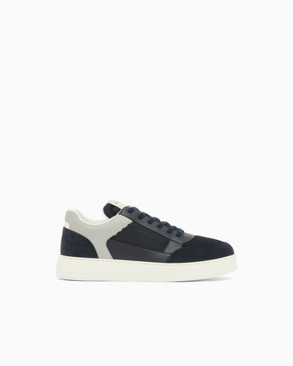 Cordura sneakers with suede details