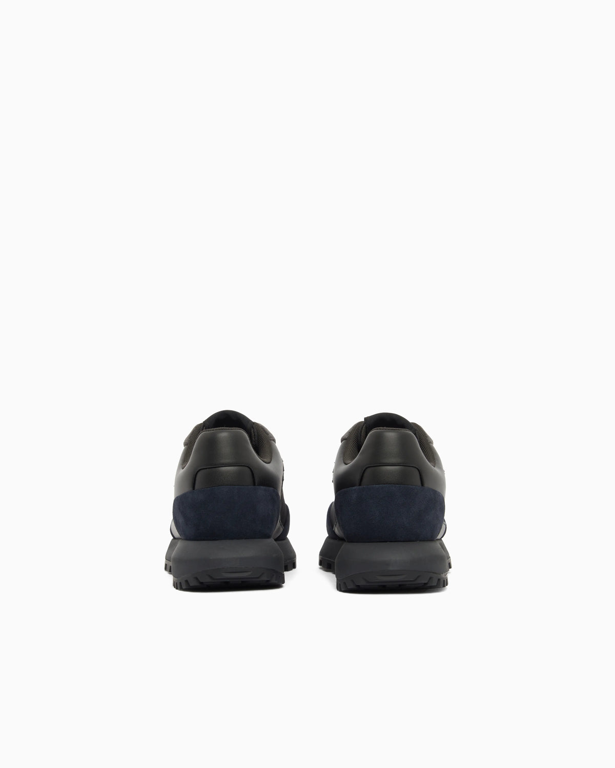 Lace-up sneakers in suede and velvet with Cordura details
