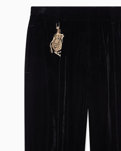 Lunar New Year chenille trousers with ribbing and charm