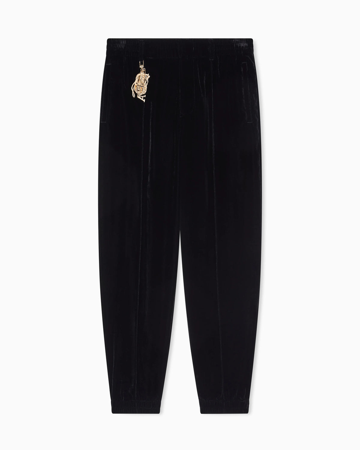 Lunar New Year chenille trousers with ribbing and charm