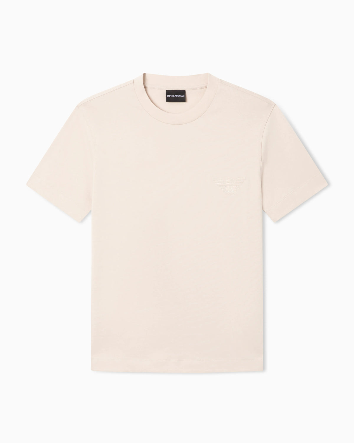 Slim fit T-shirt in heavy jersey with domed eagle