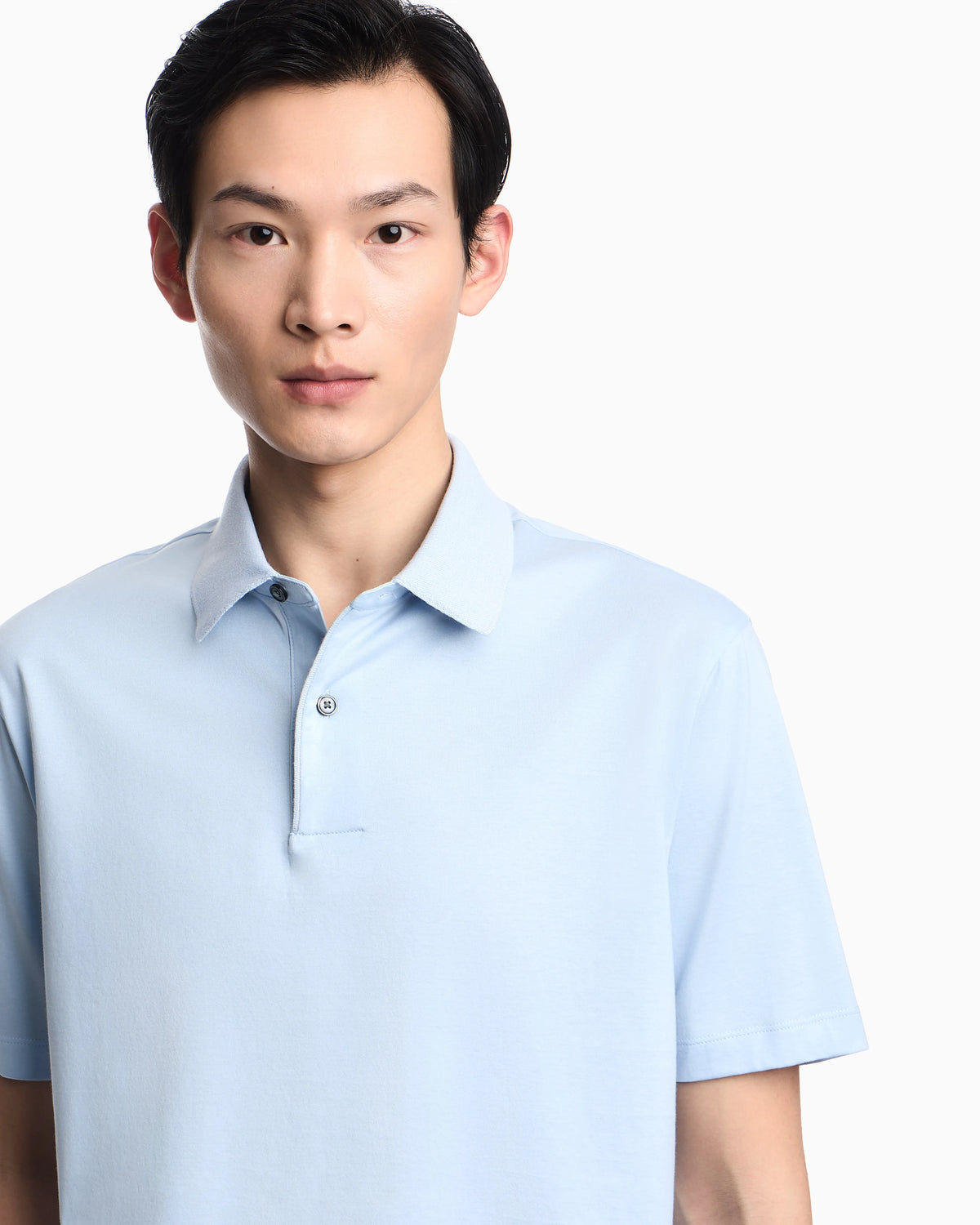 Loose-fit, lightweight jersey polo shirt