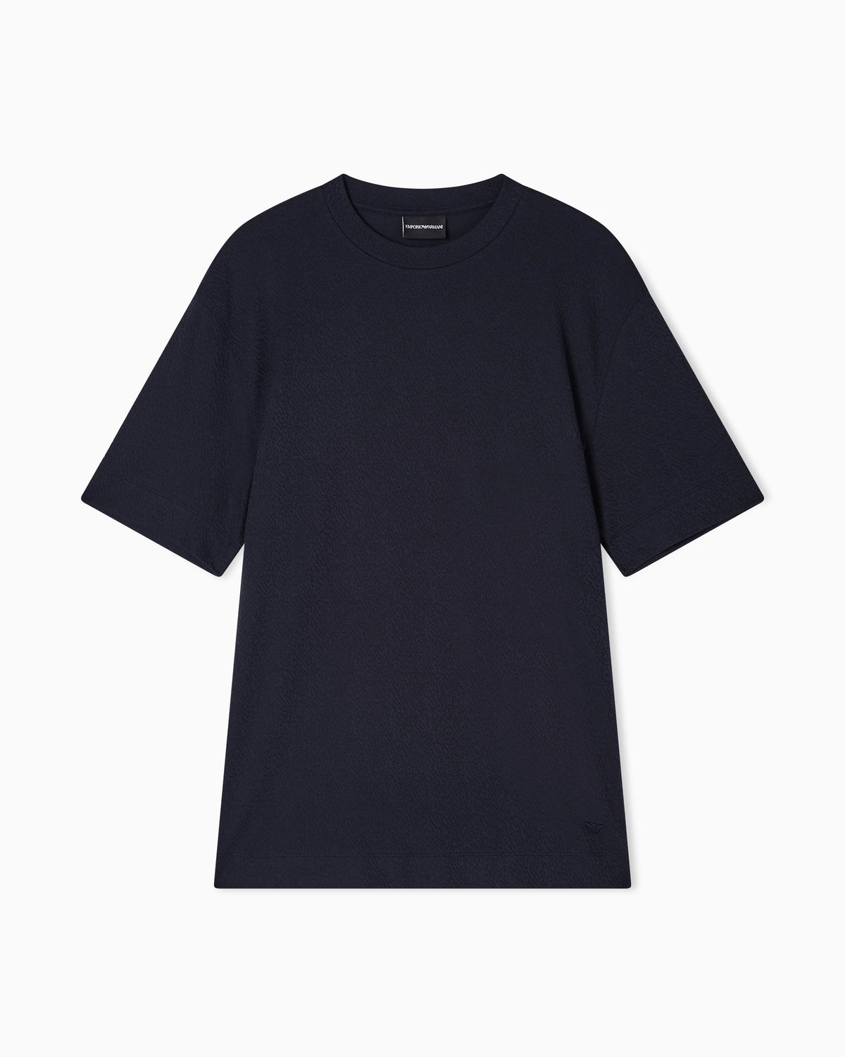 Intarsia-effect jacquard jersey T-shirt
