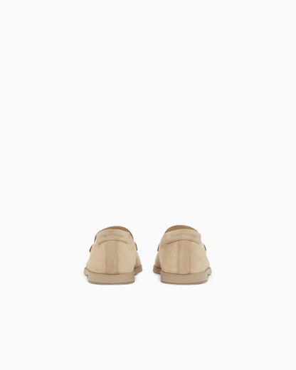 Velour suede loafers