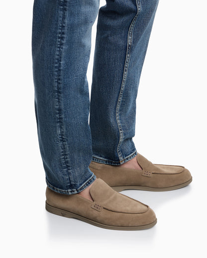Velour suede loafers