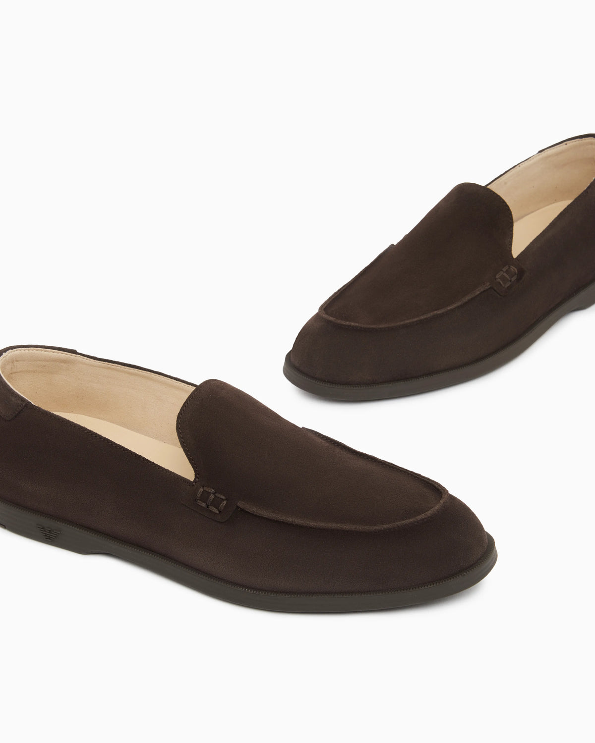 Velour suede loafers