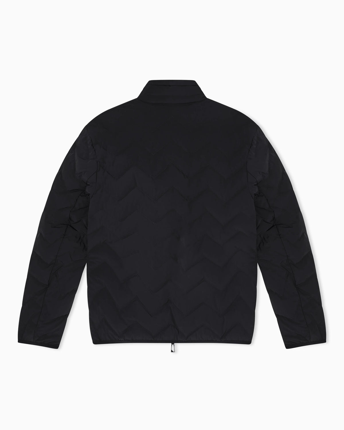 Nylon down jacket with zip and chevron quilting Essential
