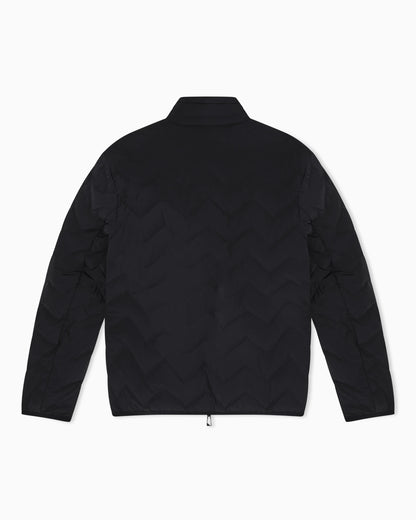Nylon down jacket with zip and chevron quilting Essential