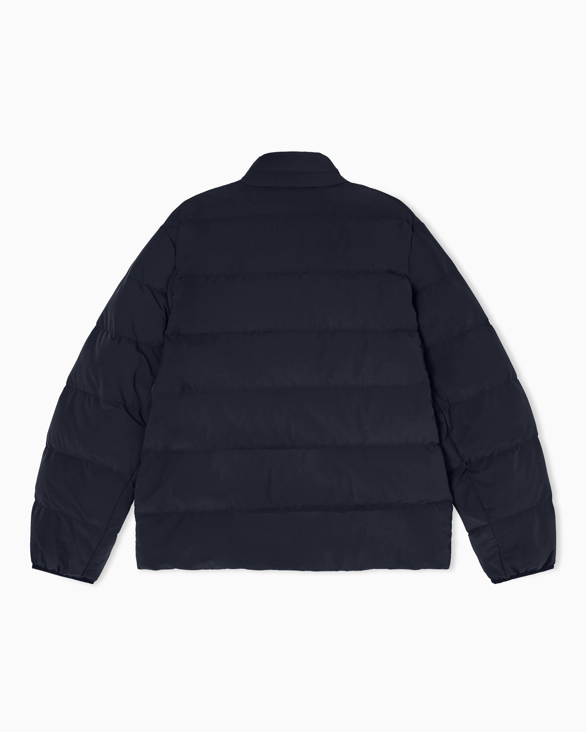 Water-repellent quilted nylon spandex down jacket