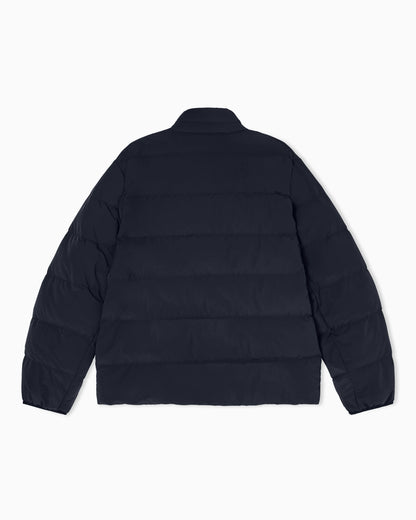 Water-repellent quilted nylon spandex down jacket