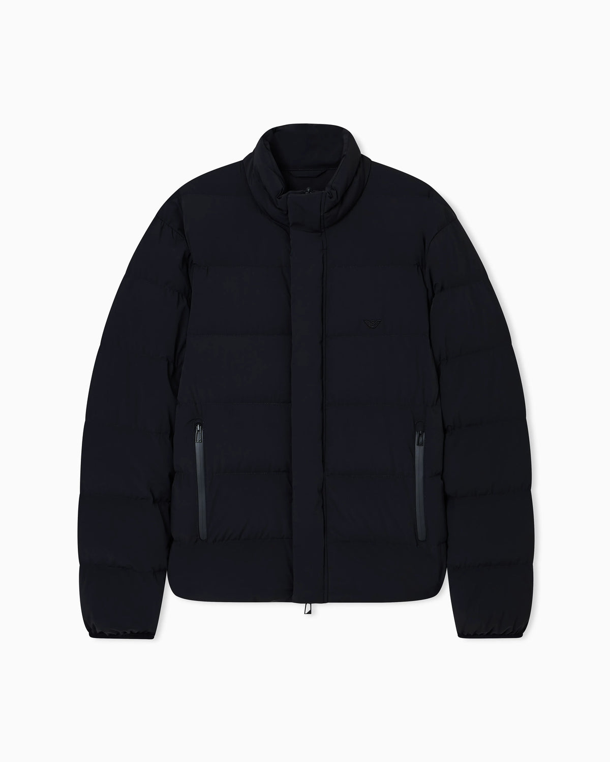 Water-repellent quilted nylon spandex down jacket