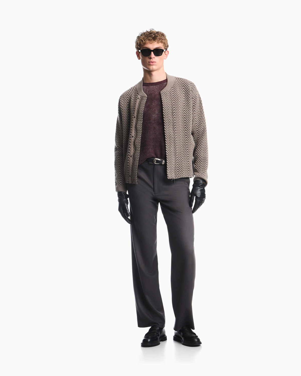 Trousers in virgin wool and cashmere