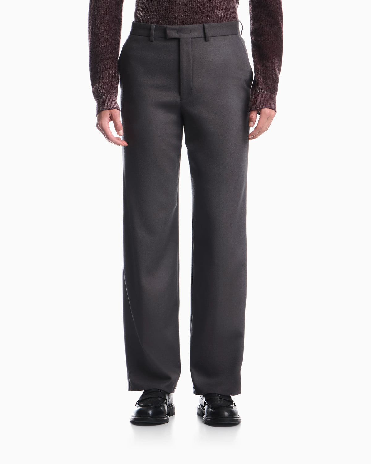 Trousers in virgin wool and cashmere