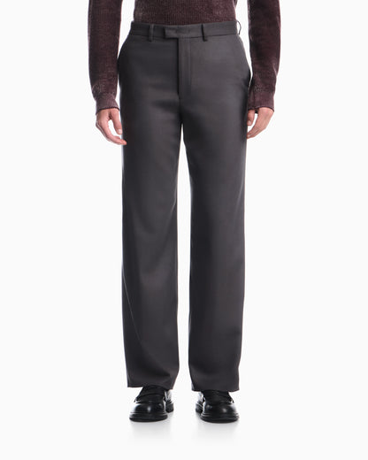Trousers in virgin wool and cashmere