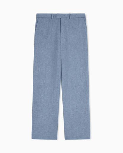 Icon mouliné linen satin trousers
