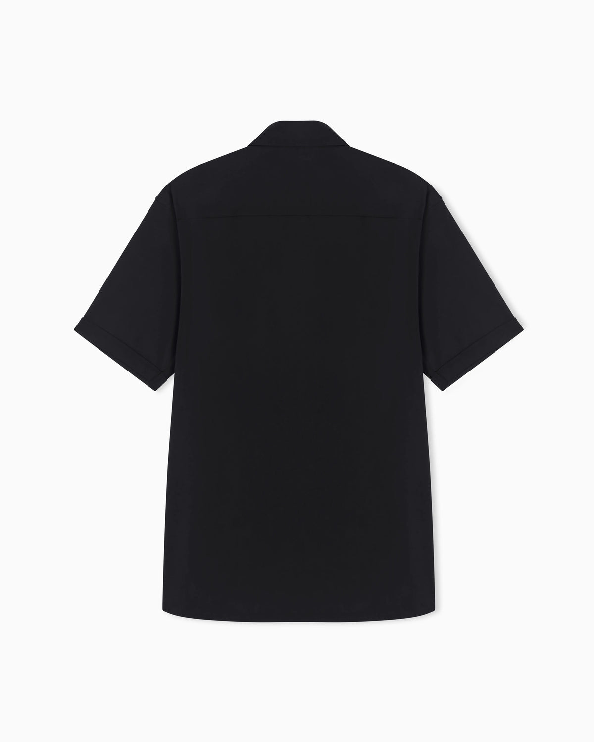 Short-sleeved shirt in stretch Pima cotton