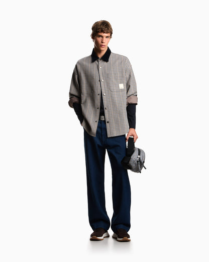 Eagle Club reversible blouson with check motif