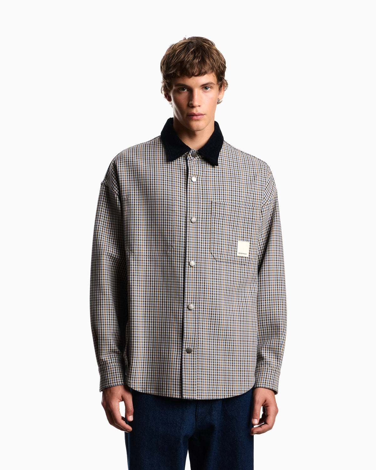 Eagle Club reversible blouson with check motif