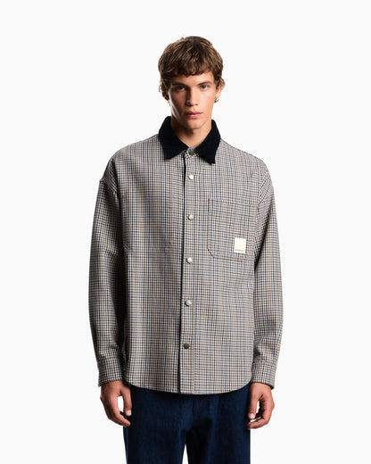 Eagle Club reversible blouson with check motif