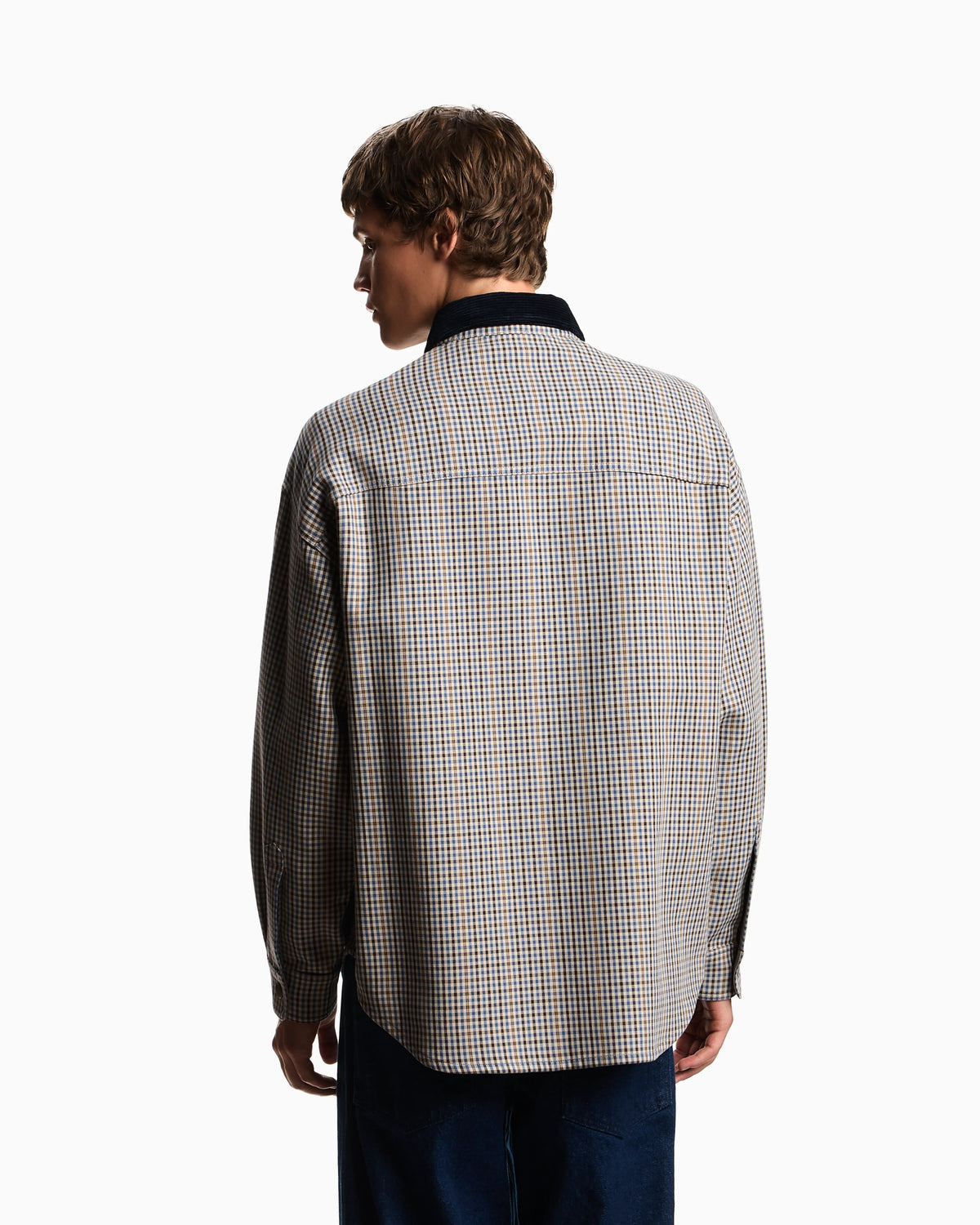 Eagle Club reversible blouson with check motif