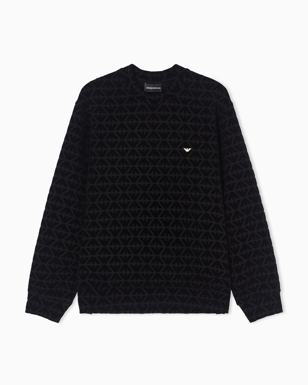 Lunar New Year double-jersey sweatshirt with all-over flocked eagles