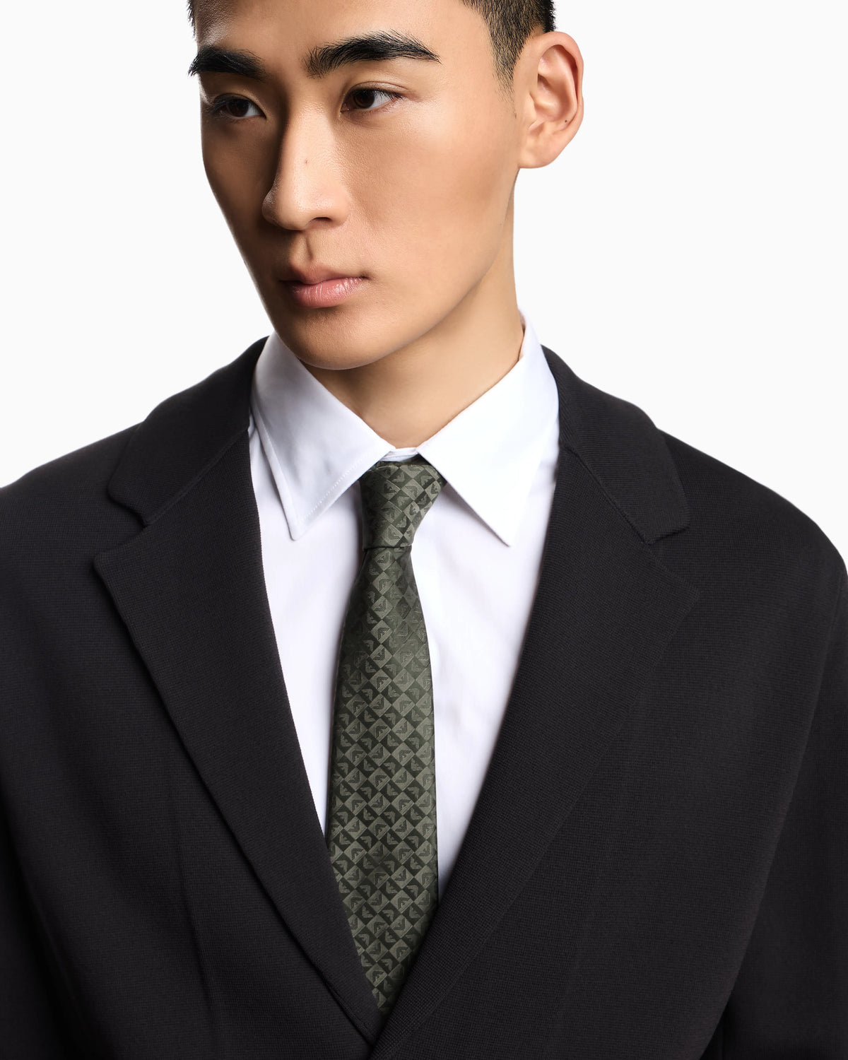 Icon knitted, single-breasted jacket