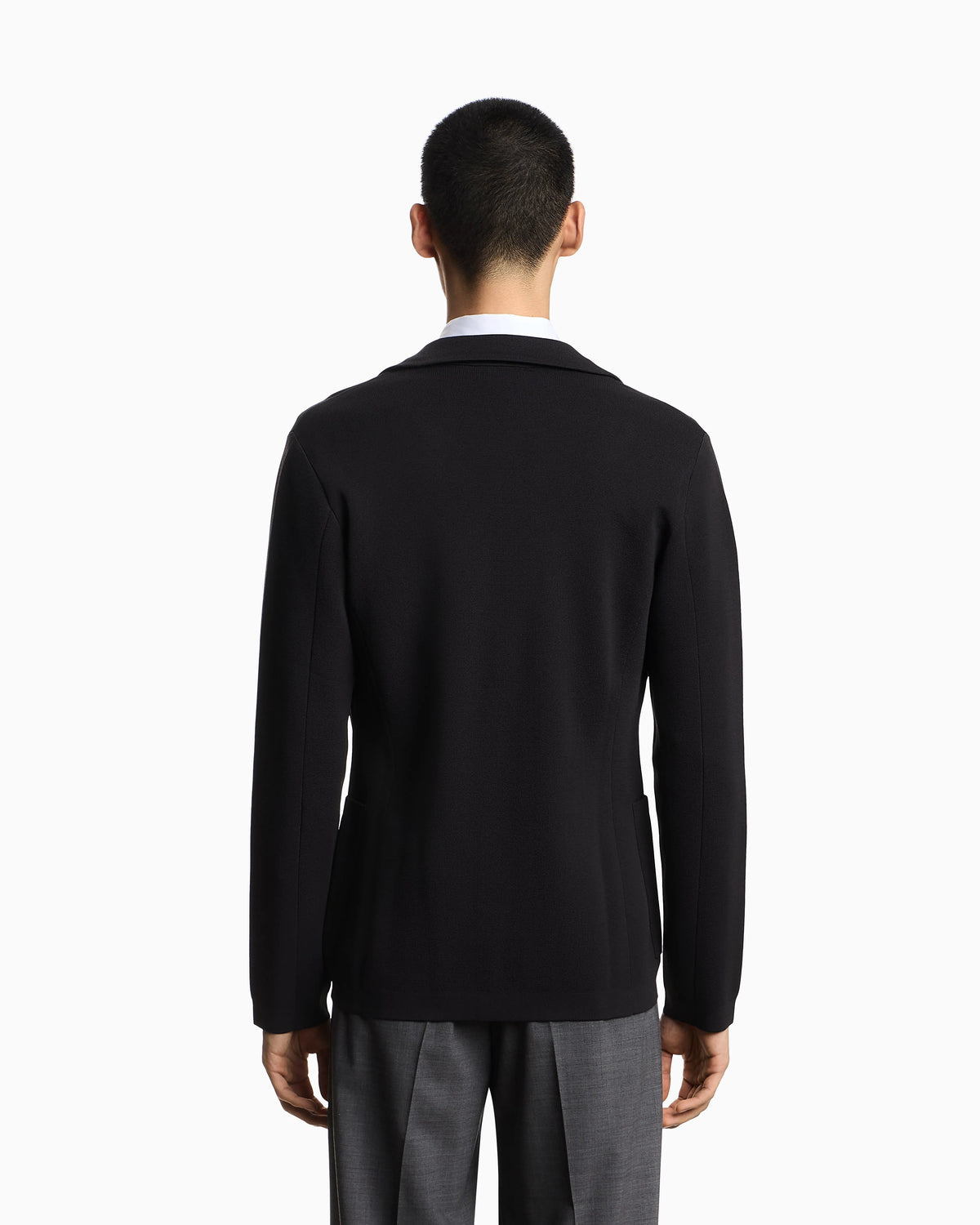 Icon knitted, single-breasted jacket