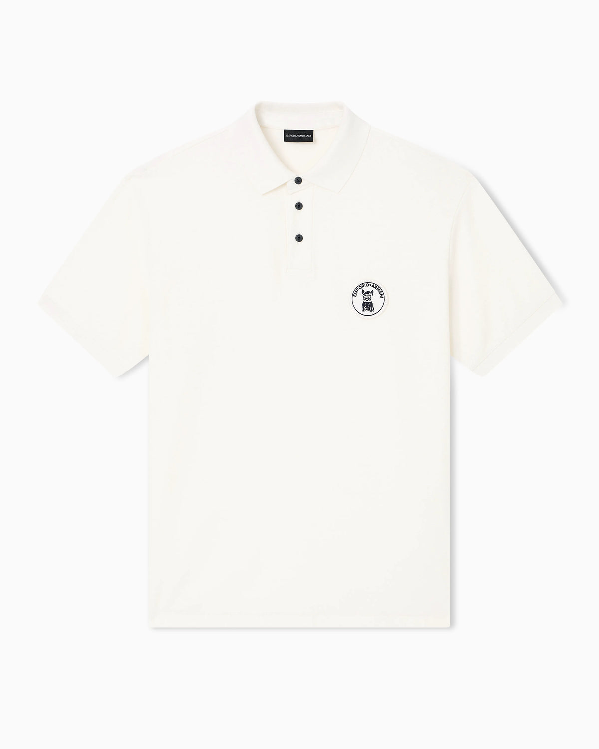 Piqué polo shirt with French bulldog patch