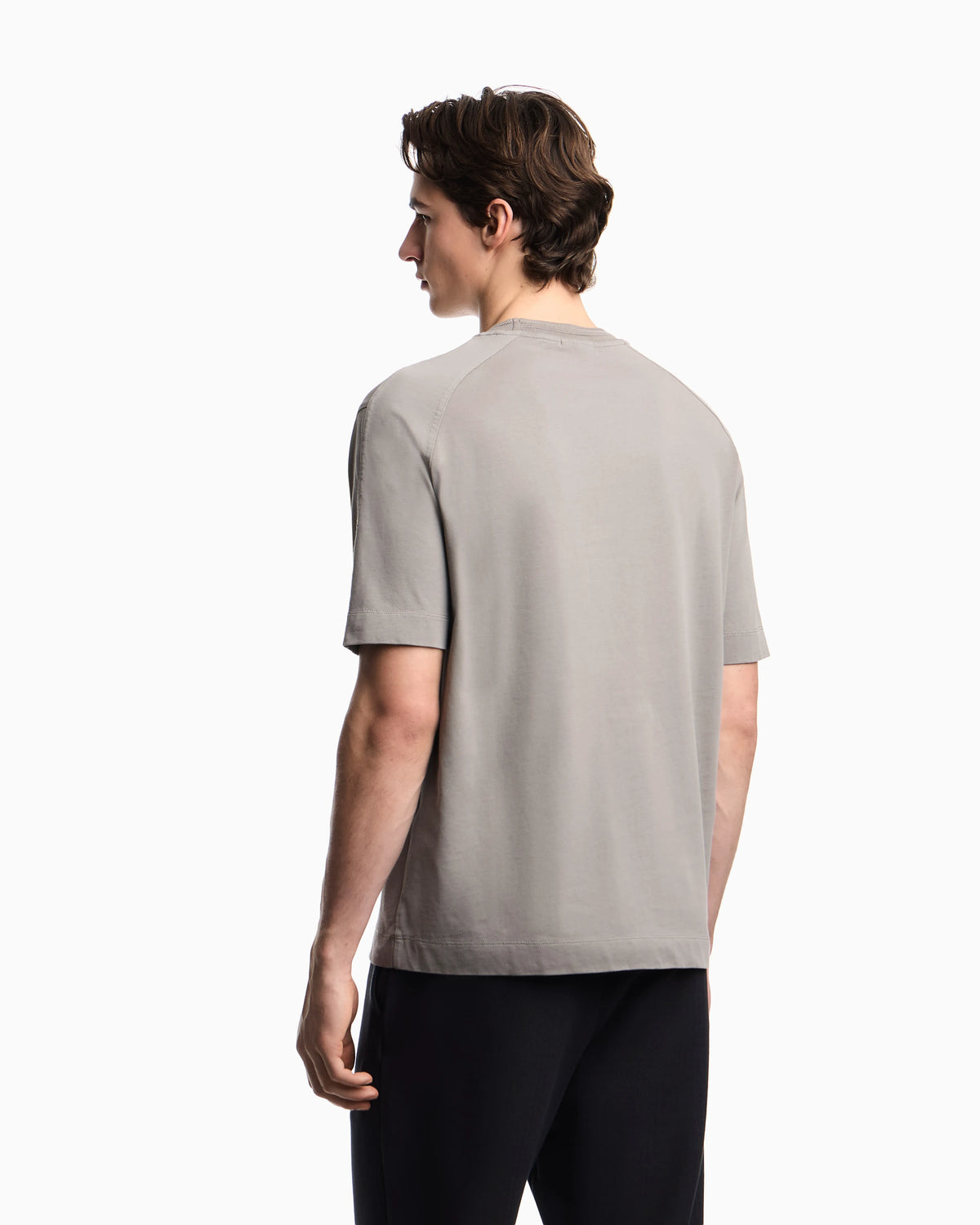 Heavy jersey T-shirt with shield embroidery