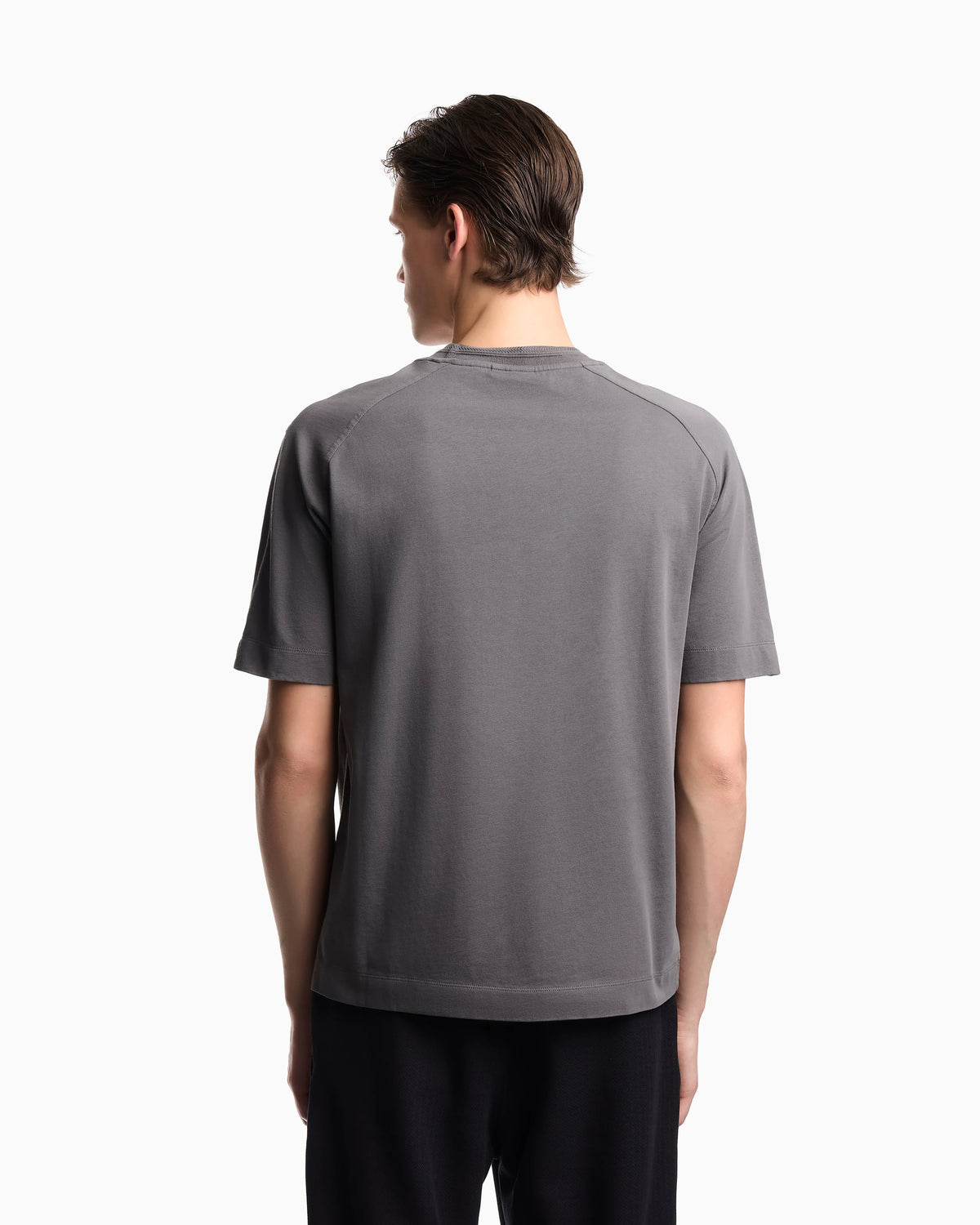 Heavy jersey T-shirt with shield embroidery