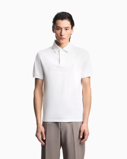 Regular fit piqué polo shirt