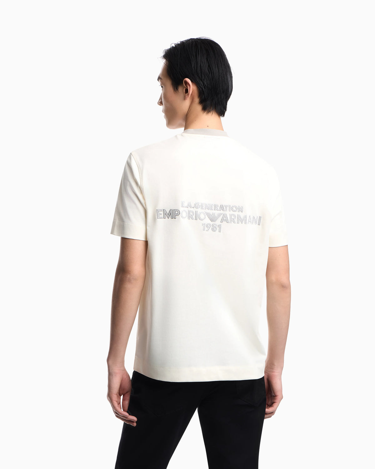 Heavy jersey T-shirt with EA Generation embroidery