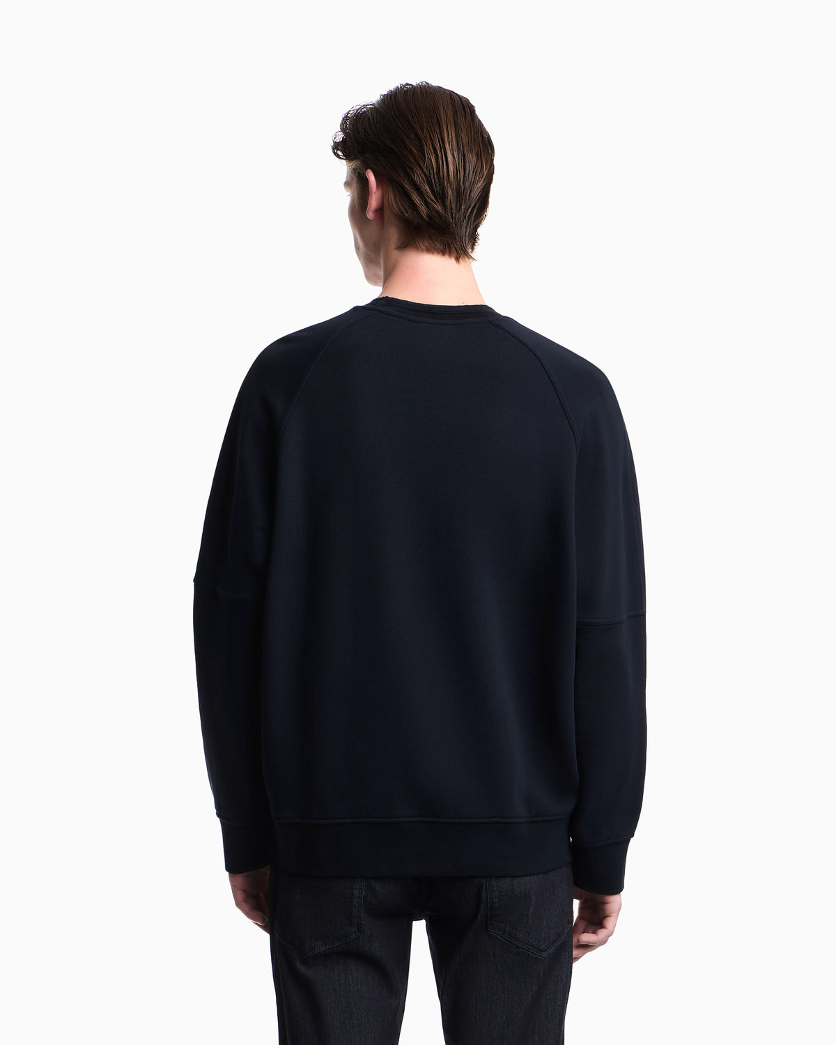 French terry jersey sweatshirt with shield embroidery