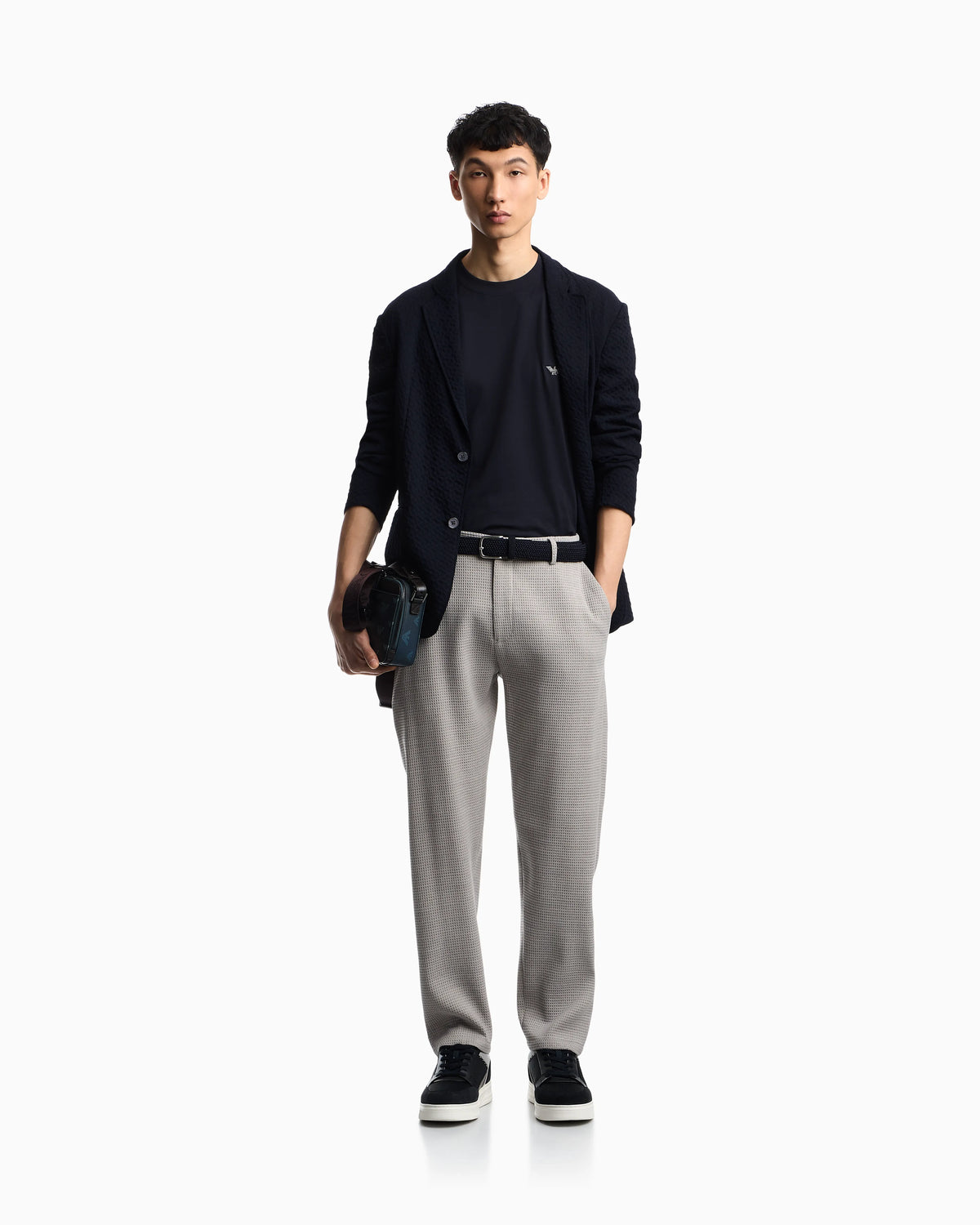 Pima jersey crew-neck jumper
