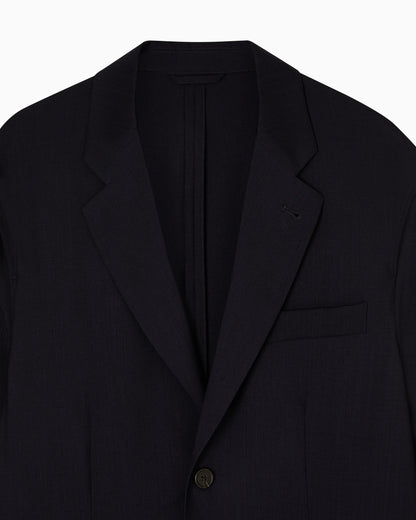 Travel Essential light wool single-breasted blazer