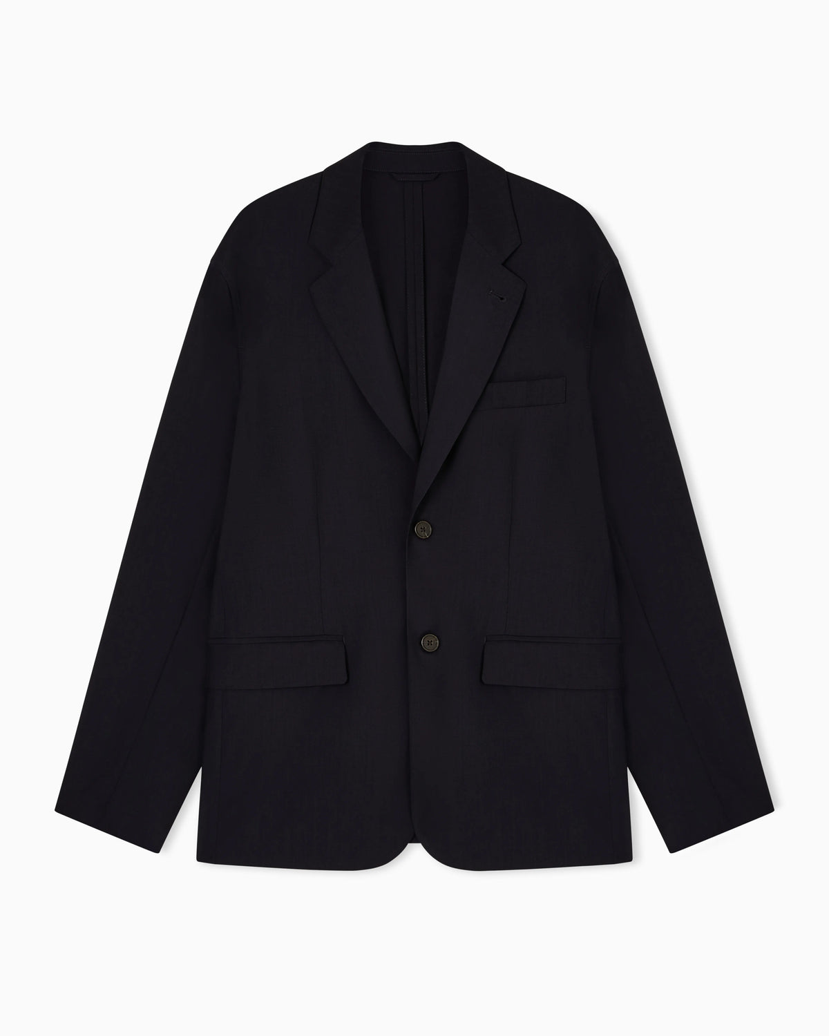 Travel Essential light wool single-breasted blazer