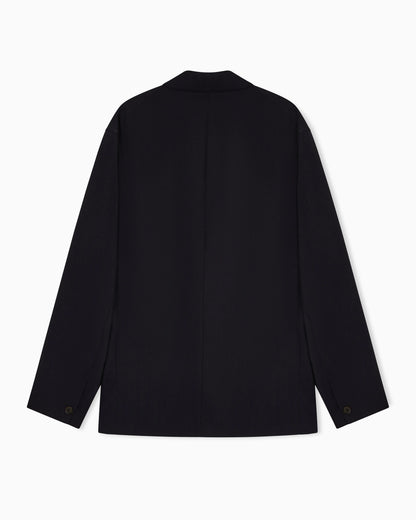 Travel Essential light wool single-breasted blazer