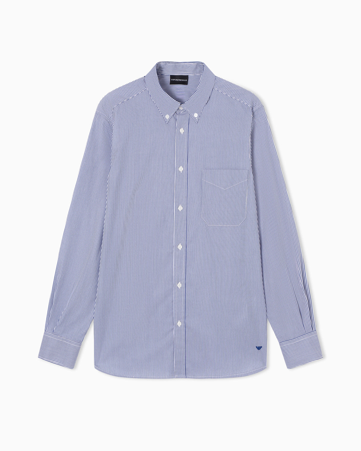 Travel Essential striped button-down shirt