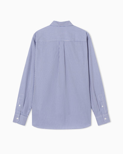Travel Essential striped button-down shirt