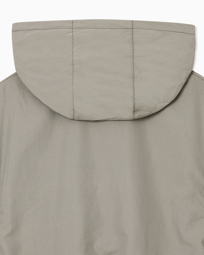 Multi-pocket blouson in silk-blend nylon