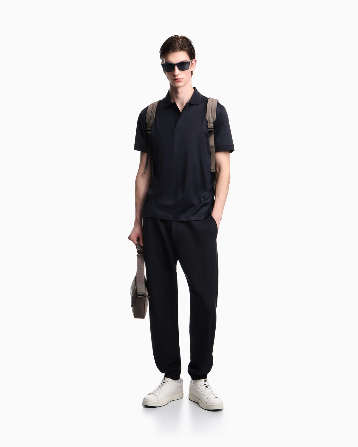 Travel Essential Lyocell-blend jersey polo shirt