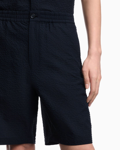 Icon technical seersucker Bermuda shorts