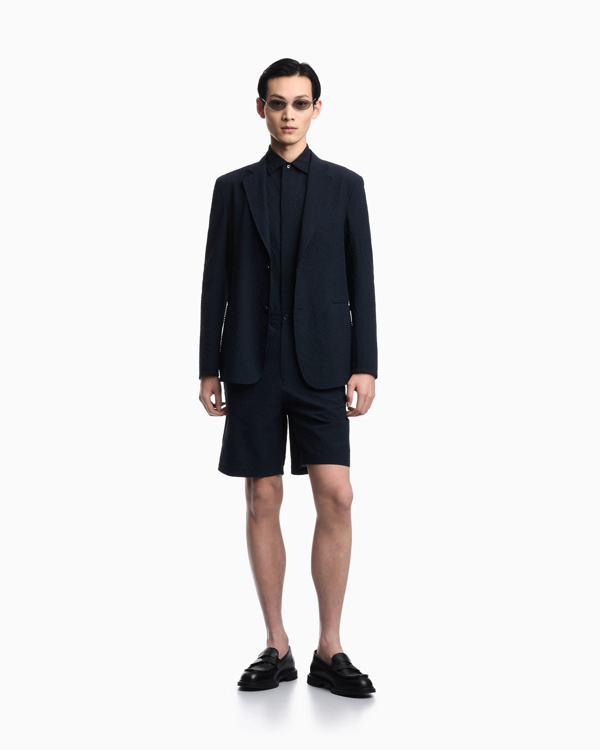 Icon technical seersucker Bermuda shorts